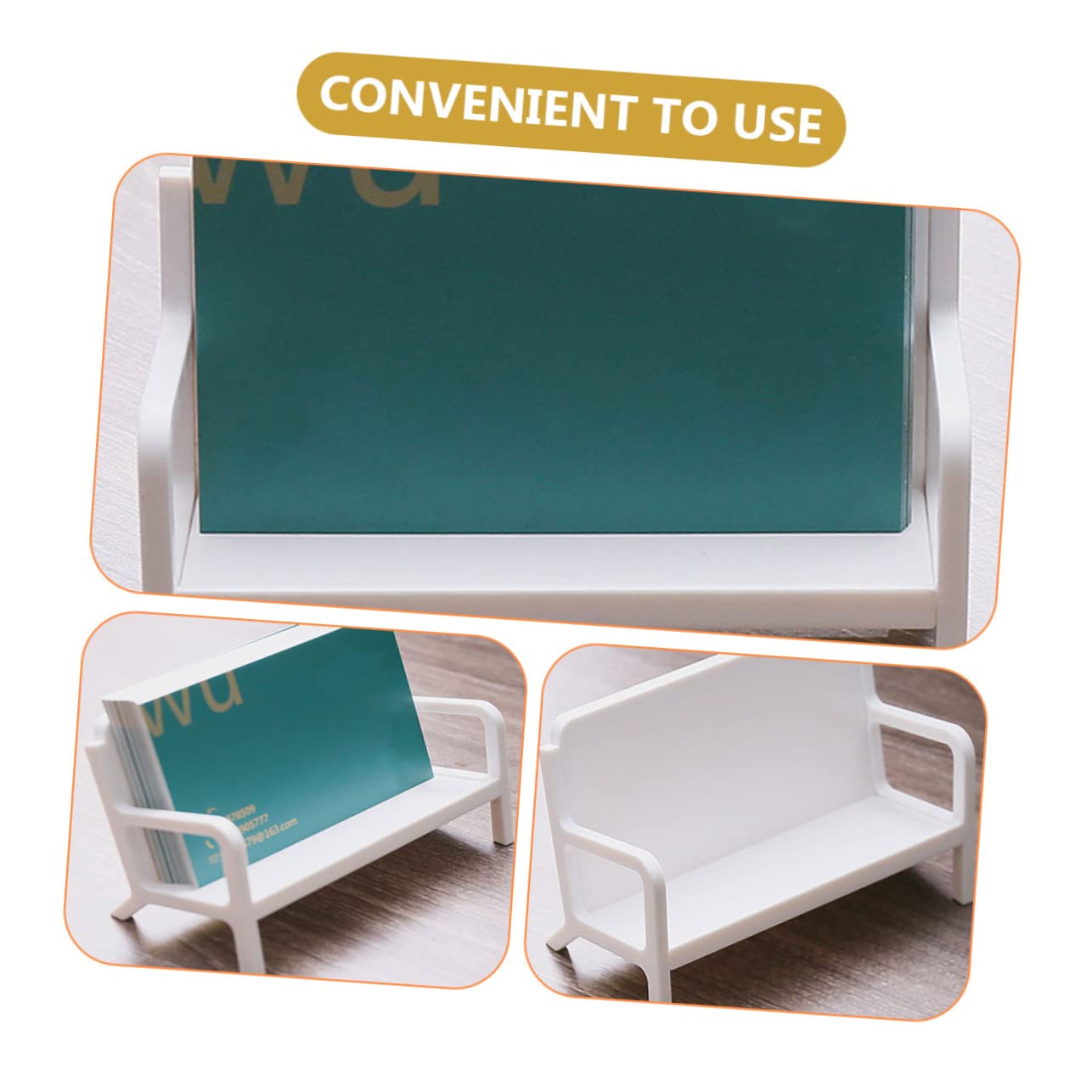 SHINEOFI 6pezzi Porta Biglietti Da Visita Forma Di Divano Elegante Supporto Per Biglietti Da Visita Design Moderno Per Scrivania Per Mantenere Tuo Spazio Ordinato