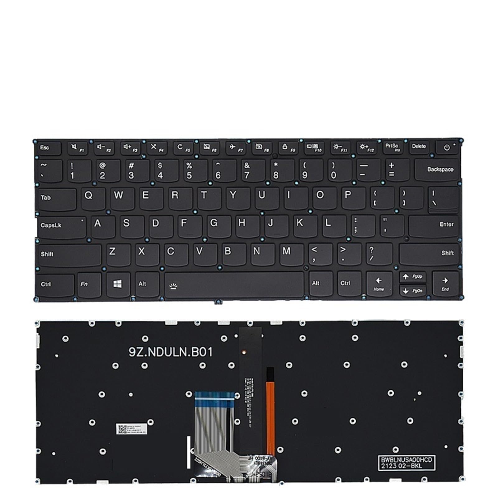 Rétroéclairage clavier pour Ideapad 720S 14IKB défectueux solution de rechange US noir - 3