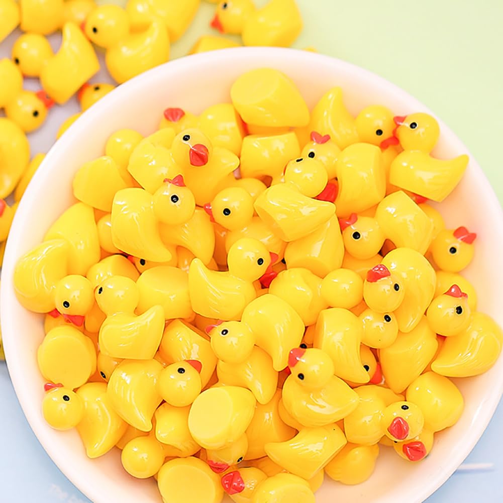 36 Glitzer-Mini-Enten Aus Kunstharz – Kleine Deko-Entchen Für Puppenhaus, Garten, Schleim & Bastelprojekte – 1
