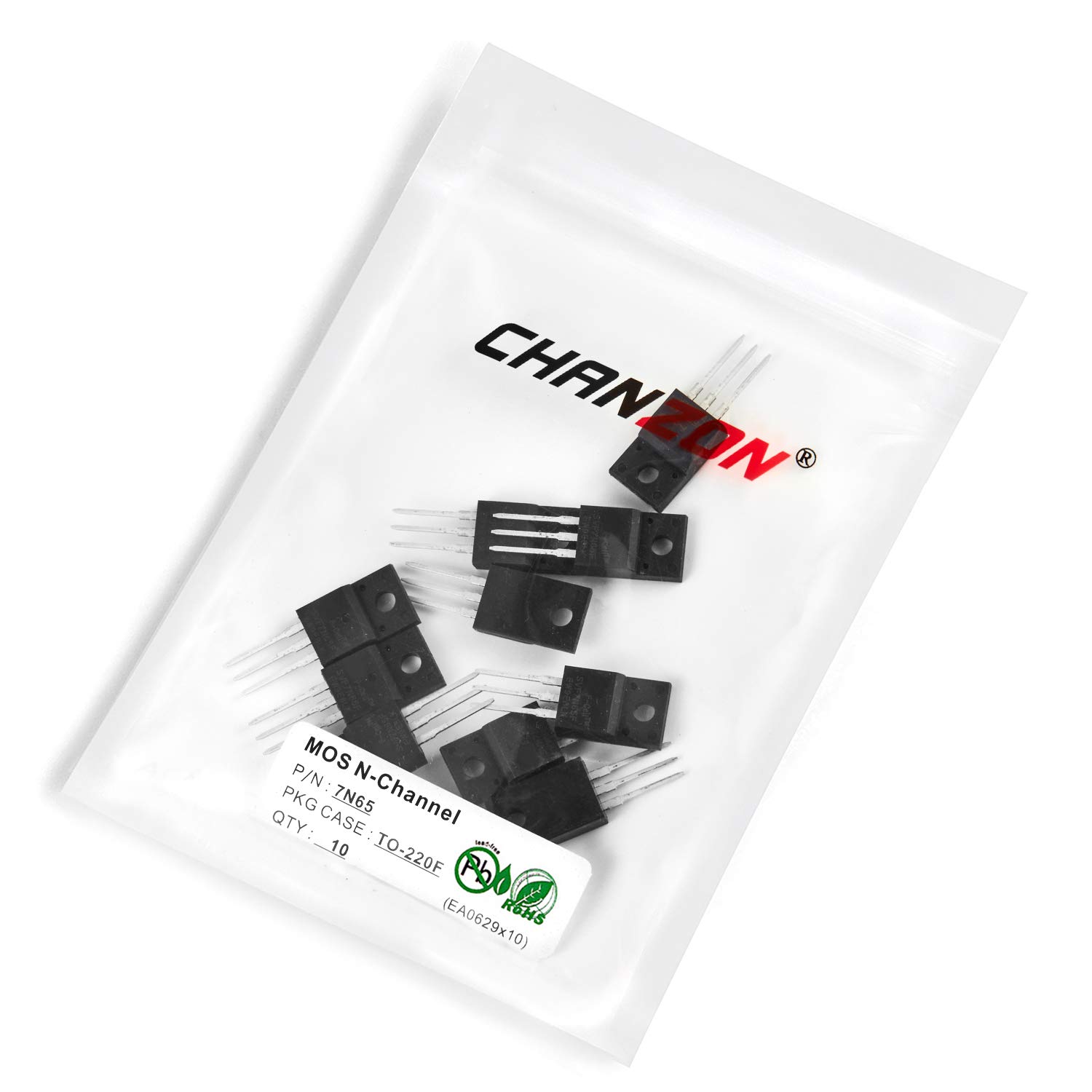 Chanzon 10pcs 7N65 TO-220F Sic Mosfet MOS N-Channel Transistor n