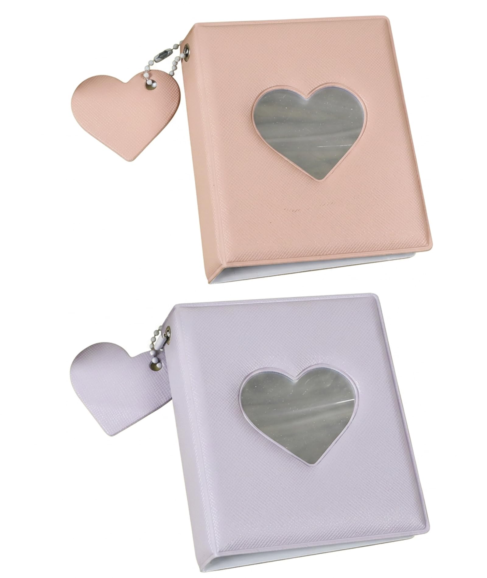 2 PCS Mini Photocard Binder, Compact Photo Album for Collectors, Organize K-Pop Cards and Memories, Portable 3 Inch Photo Storage, Set of Two in Pink and Purple Colors-image-16