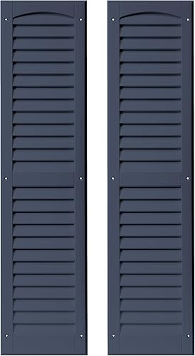 Persianas para cobertizos con listones de 9 pulgadas de ancho x 36 pulgadas de alto para cobertizos, casas de juegos y gallineros, 1 par (azul