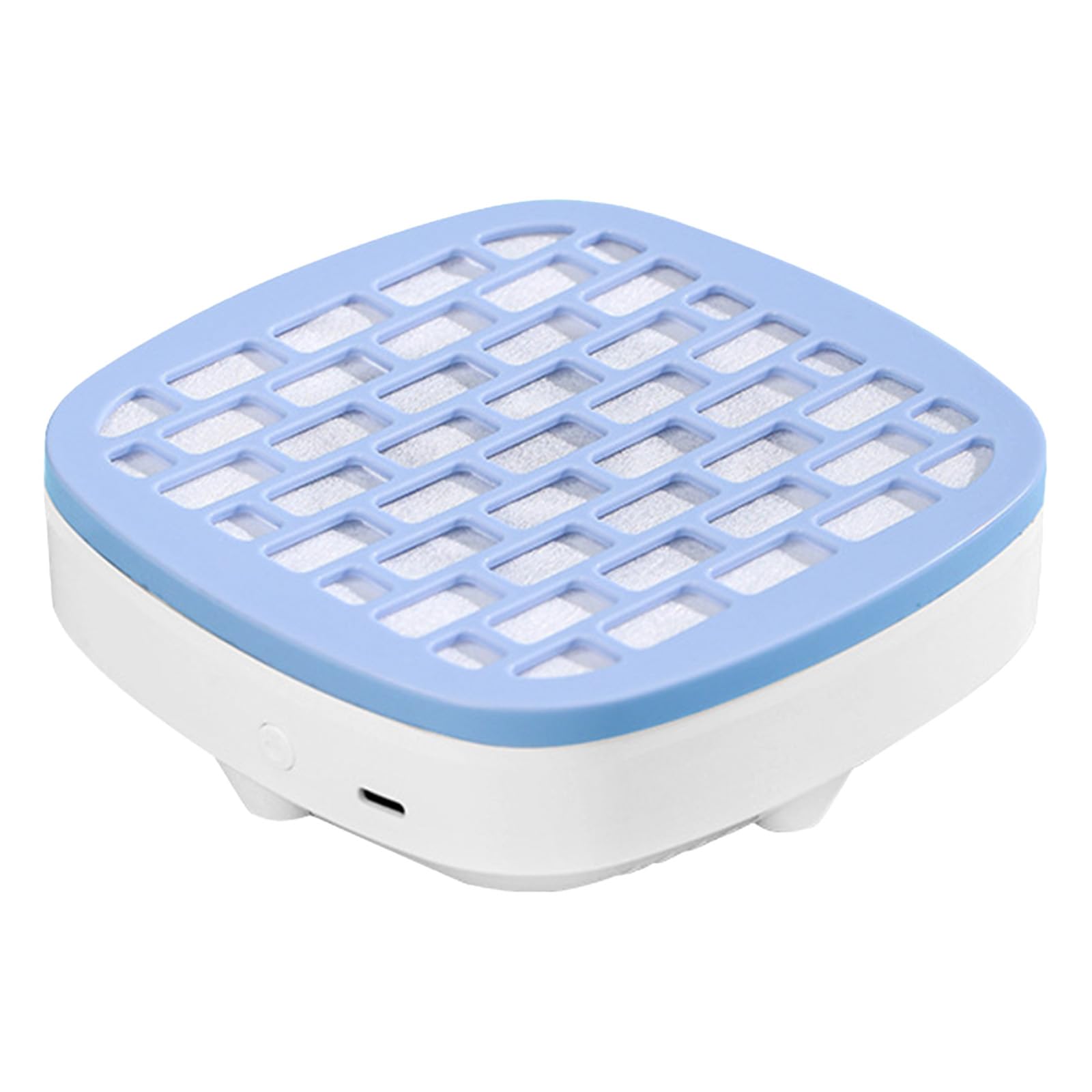 USB Mini Manicure Nail Vacuum Cleaner Compact Nail Dust Collector (Blue)