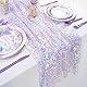 Pailletten-Tischläufer, schillernd, 63,5 x 304,8 cm, violett, glitzernder Lavendelstoff, Meerjungfrauen-Party-Dekorationen