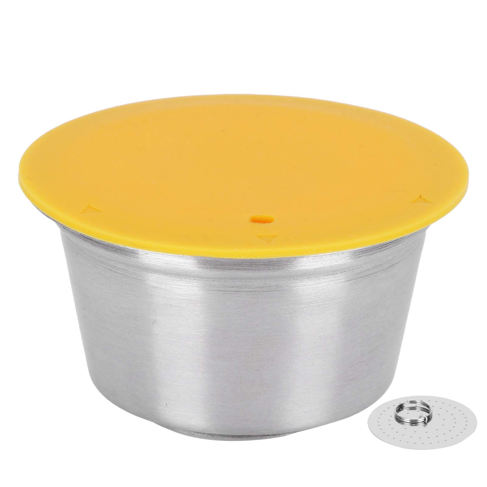 Taza de Filtro de Cápsula de café de Acero Inoxidable Reutilizable y Recargable Compatible con Suministro de Máquina de café Ecológica para Uso en el Hogar y la Oficina