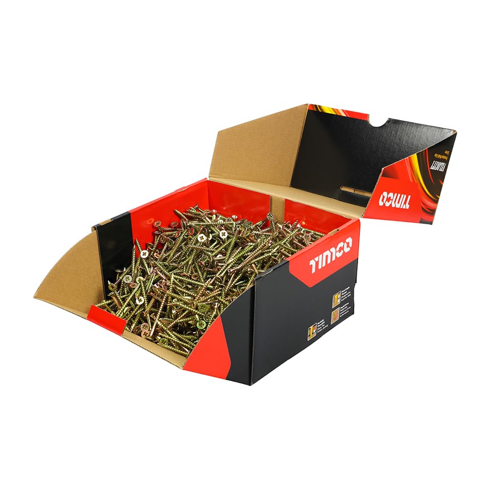 B&Q - TimcoVelocity Premium Multi-Use ScrewsPzDouble CountersunkYellow (Size 5.0 X 601000 Pieces)