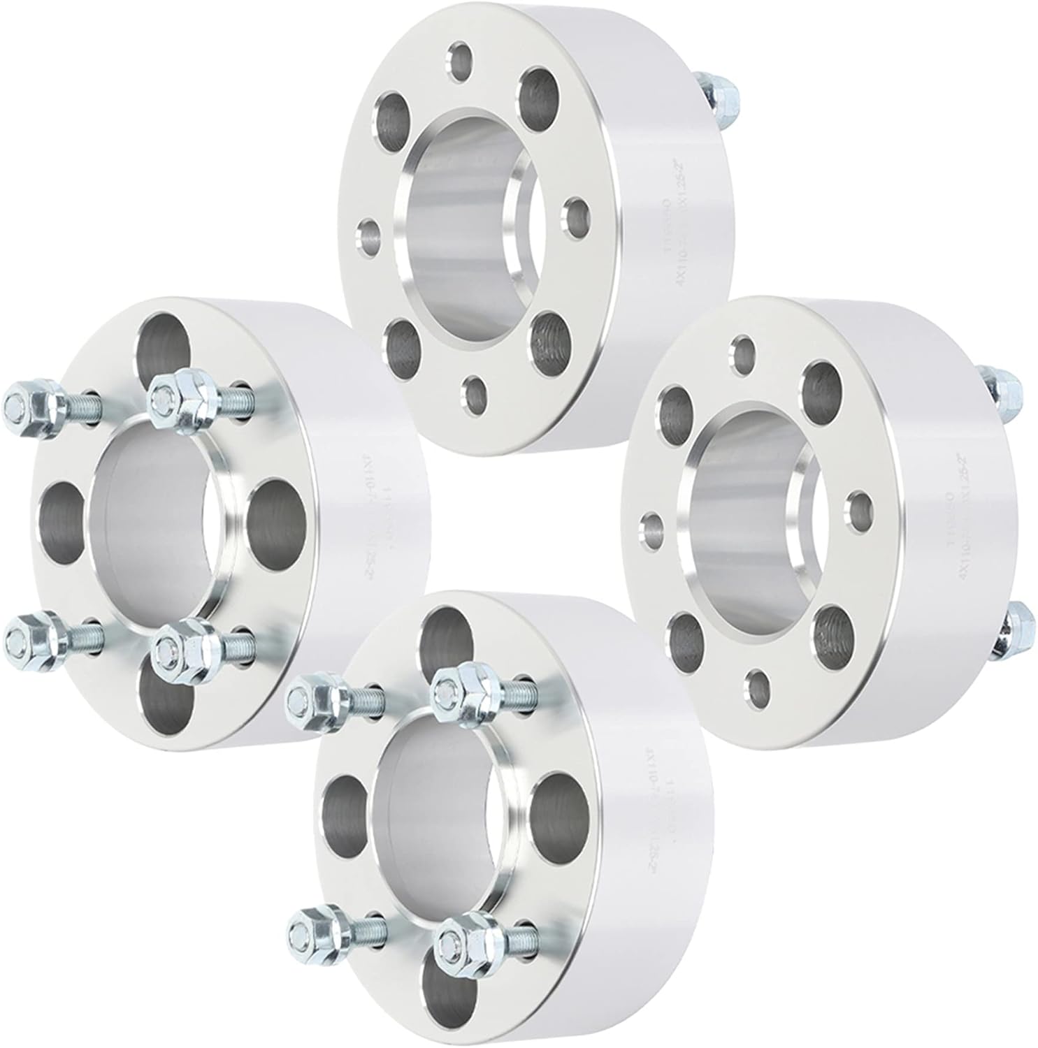 ECCPP 50mm Wheel Spacers for Honda TRX420FE FourTrax Rancher 4X4 ES 4x110 to 4x110 Hubcentric Wheel Spacers 2002-2004 for Bombardier Quest 500-4PCS