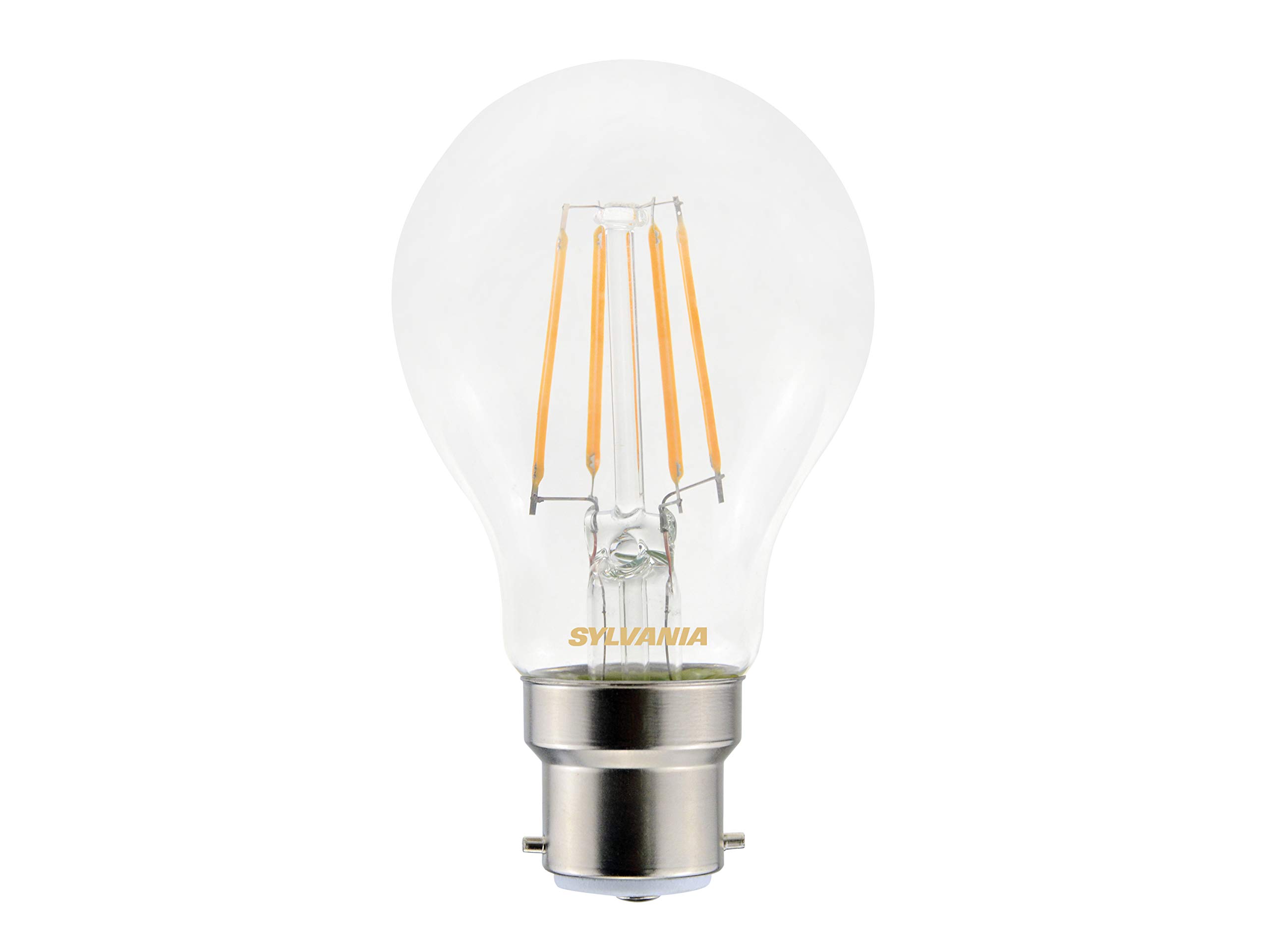 Sylvania Homelight 0027162 Toledo Retro Golden Led Lamp, Glass, Home Light, B22, 4 Watts
