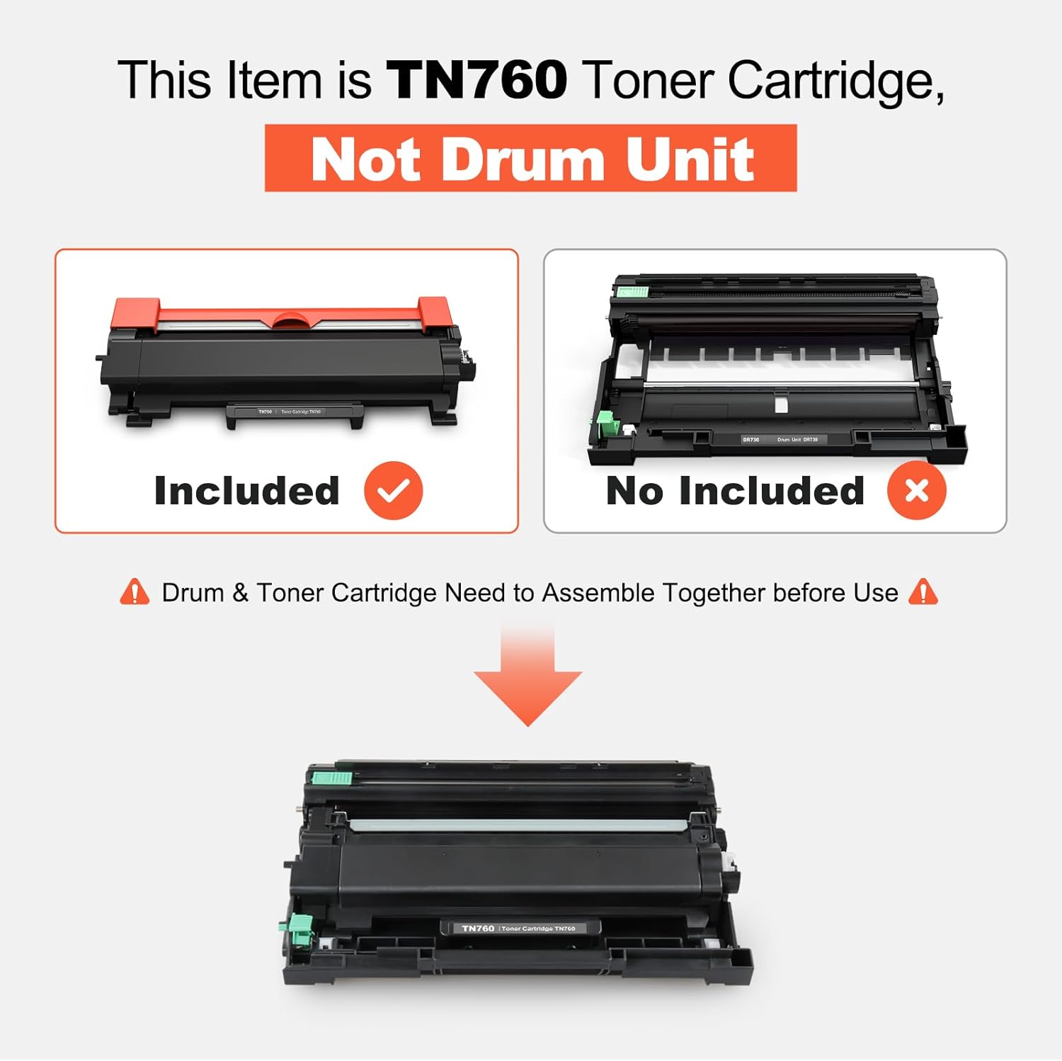 v4ink TN760 Toner Compatible Replacement for Brother TN760 TN-760 TN730 TN770 Toner Cartridge Black for Brother Printer HL L2350DW L2370DW L2390DW L2395DW MFC L2690DW L2710DW L2717DW L2750DW 4-Pack - Image 3