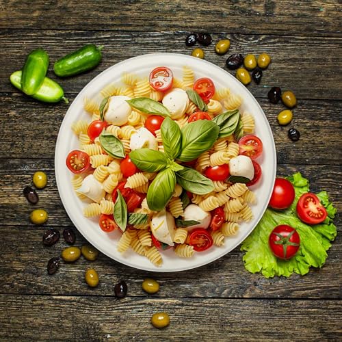 Image of EATONS 12 Inch Bagasse Disposable Plates | Eco-Friendly Biodegradable Compostable Sugarcane Paper Plates | Full Meal Plate | Serve Snacks & Dinner | Ideal for Birthday, Wedding, Party | Round (5 Pack)
