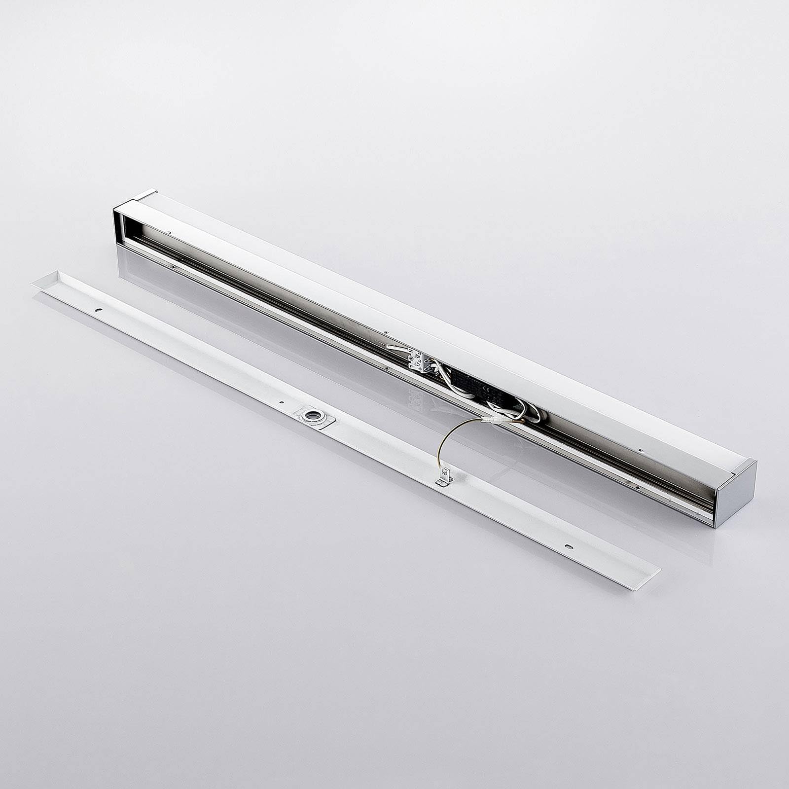 Lindby LED Wandleuchte, Wandlampe Bad Klea (spritzwassergeschützt (Modern) in Chrom aus Aluminium (1 flammig) - Wandleuchten Spiegelleuchte Badezimmer Wandbeleuchtung Badezimmerleuchte