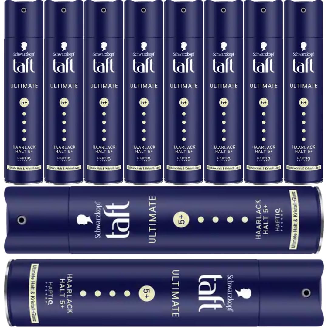 Haarspray Haarlack Ultimate Kristall Glanz Halt 5+ Spray Haarspray 250 Mililiter, 10 Er