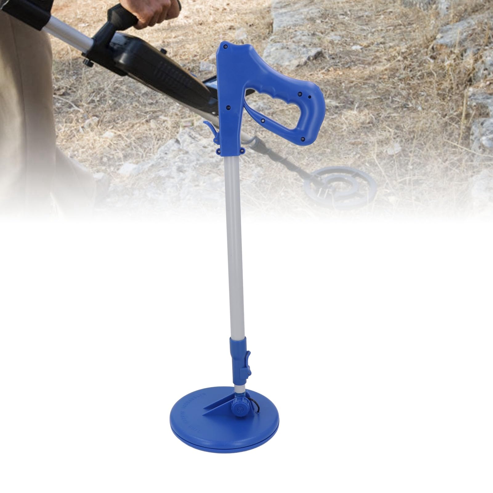 Detector de Metales de Mano Luz de Sonido Bobina de búsqueda rápida IP68 Patio a Prueba de Agua Playa de césped