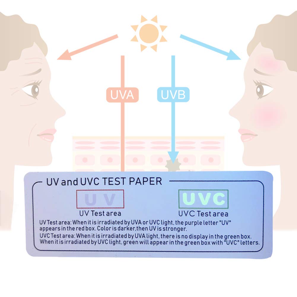 Scheda di prova UVC UV, per test, luce efficace, portatile, leggero, spazzolino da denti, disinfettante, per uso quotidiano (5)