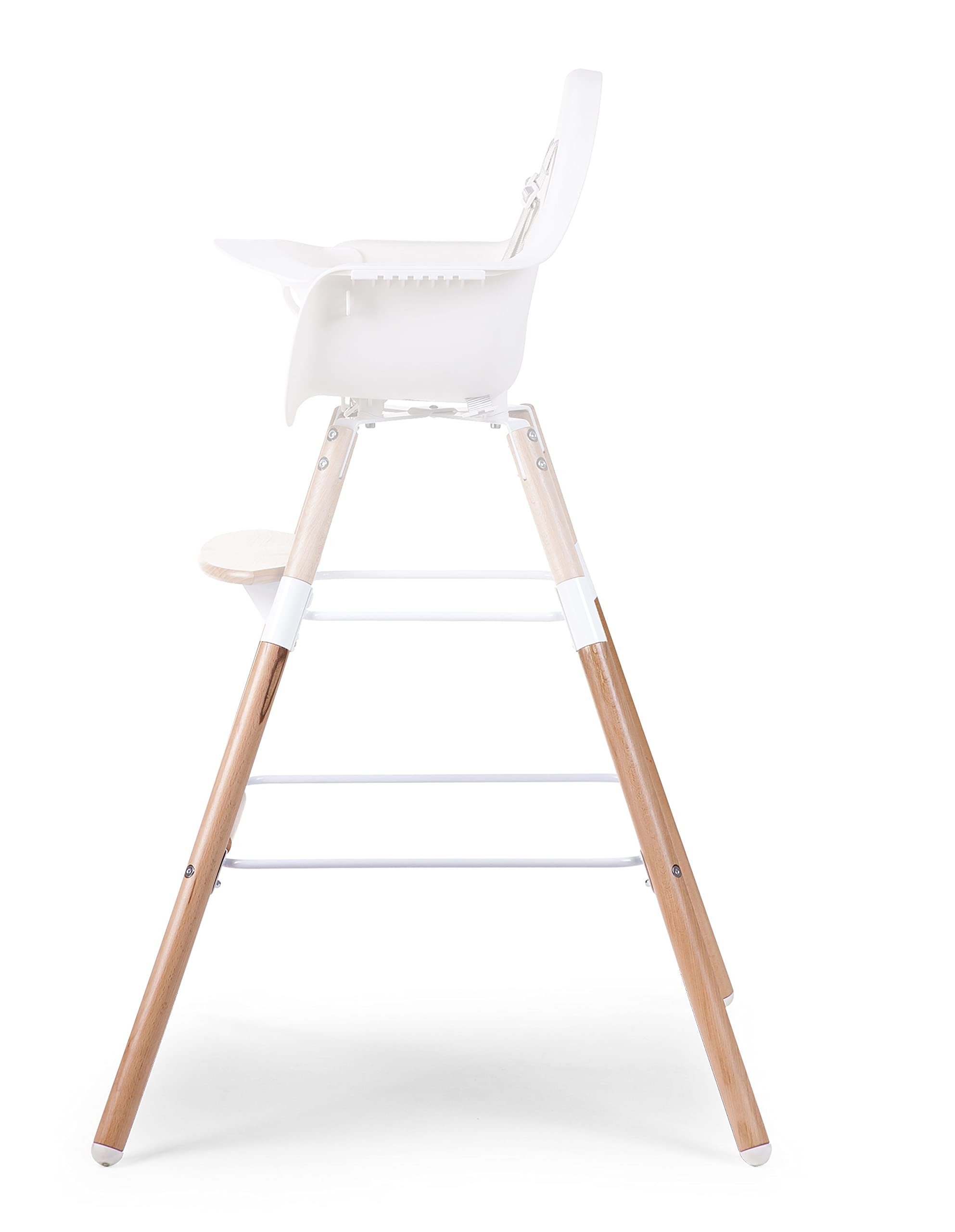 Childhome, Zestaw bardzo długich nóg do wysokiego krzesełka dla dziecka Evolu 2, pasuje do wysokości 90 cm wyspa kuchenna lub barowa, podnóżek, drewno bukowe, łatwy w montażu, naturalny kolor