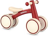 Vista 11 de SEREED - Bicicleta de equilibrio para bebés de 1 año, niños y niñas de 12 a 24 meses, primera bicicleta para niños de 4 ruedas, regalos de primer