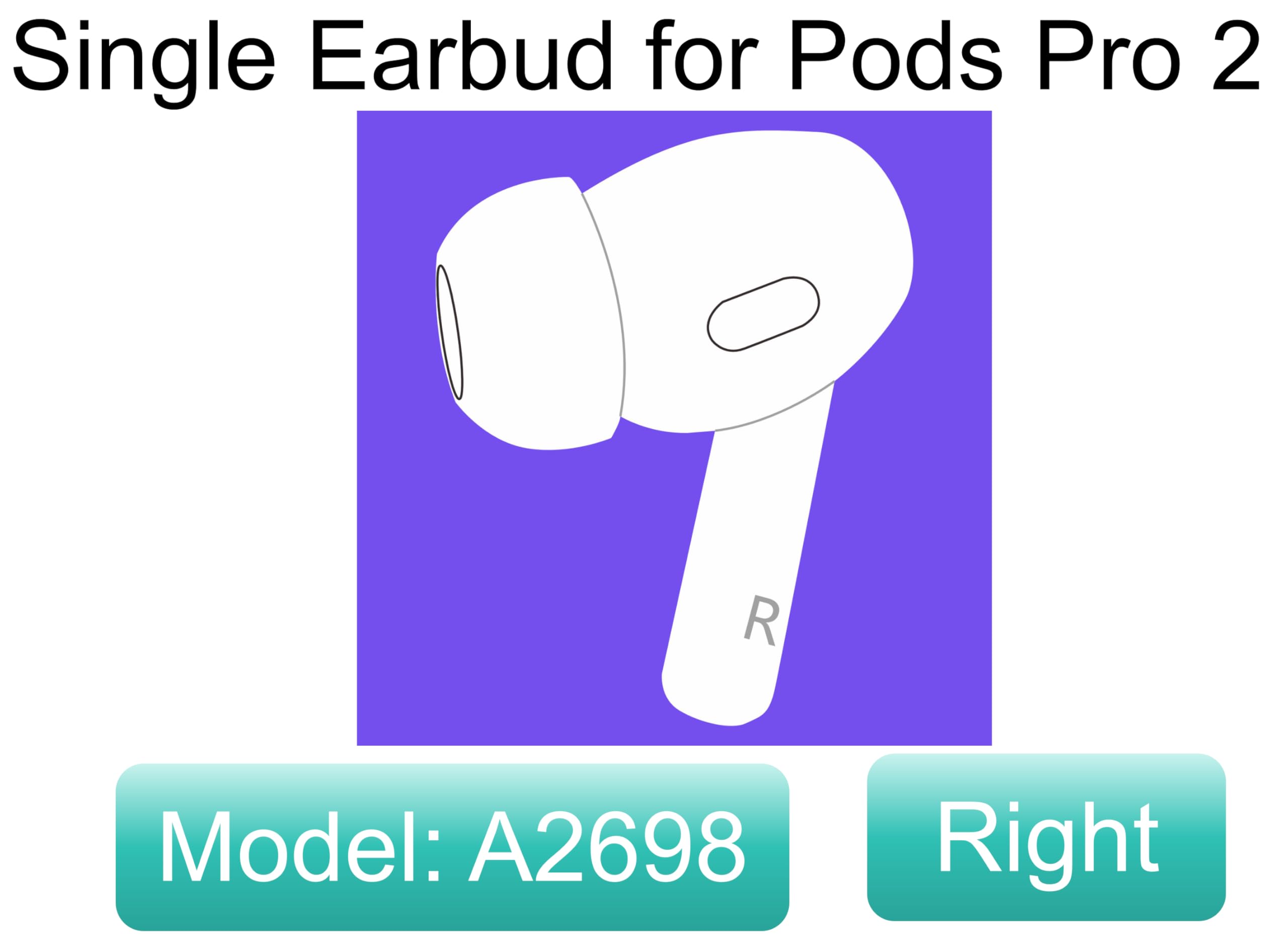 AirPods Pro 2 No. RV6YQWFVL6 美品 Apple AirPods Pro 2nd Generation Gen 2 2023 A2968 with Magsafe USB