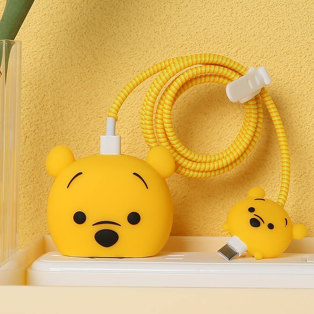 FACTOTECH Protective Case for 18W 20W iPhone 15 14 13 12 11 Pro Max Adapter Charger,Lightning Data Cable Case for iPhone Charger-WINNIEE The Pooh (B0BMQS3KBR) Amazon Price History, Amazon Price Tracker