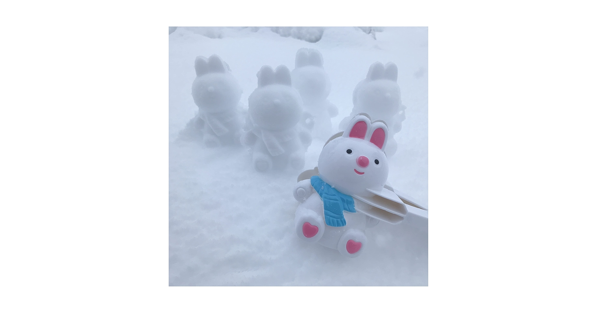 Amazon | 可愛い うさぎ型 スノーボールメーカー (白うさぎ