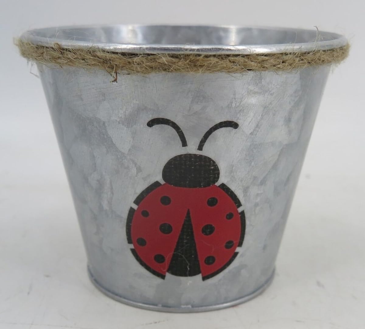212 Main AI-GA3500-421 Silver with Red Ladybug 1 Planter