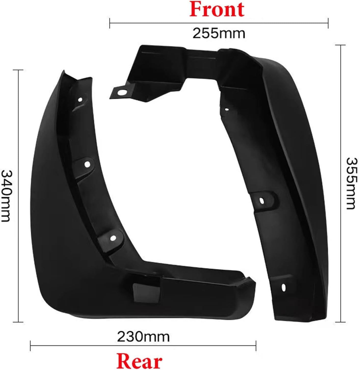 Fender Car Accessories 4pcs Compatible with Renault Koleos 1 2009-2016 Car Mudguard Front Rear