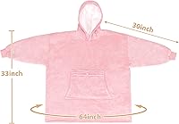 Vista 7 de Catalonia Sudadera tipo manta con capucha para niños, sudadera de sherpa extragrande para adolescentes jóvenes, idea de regalo