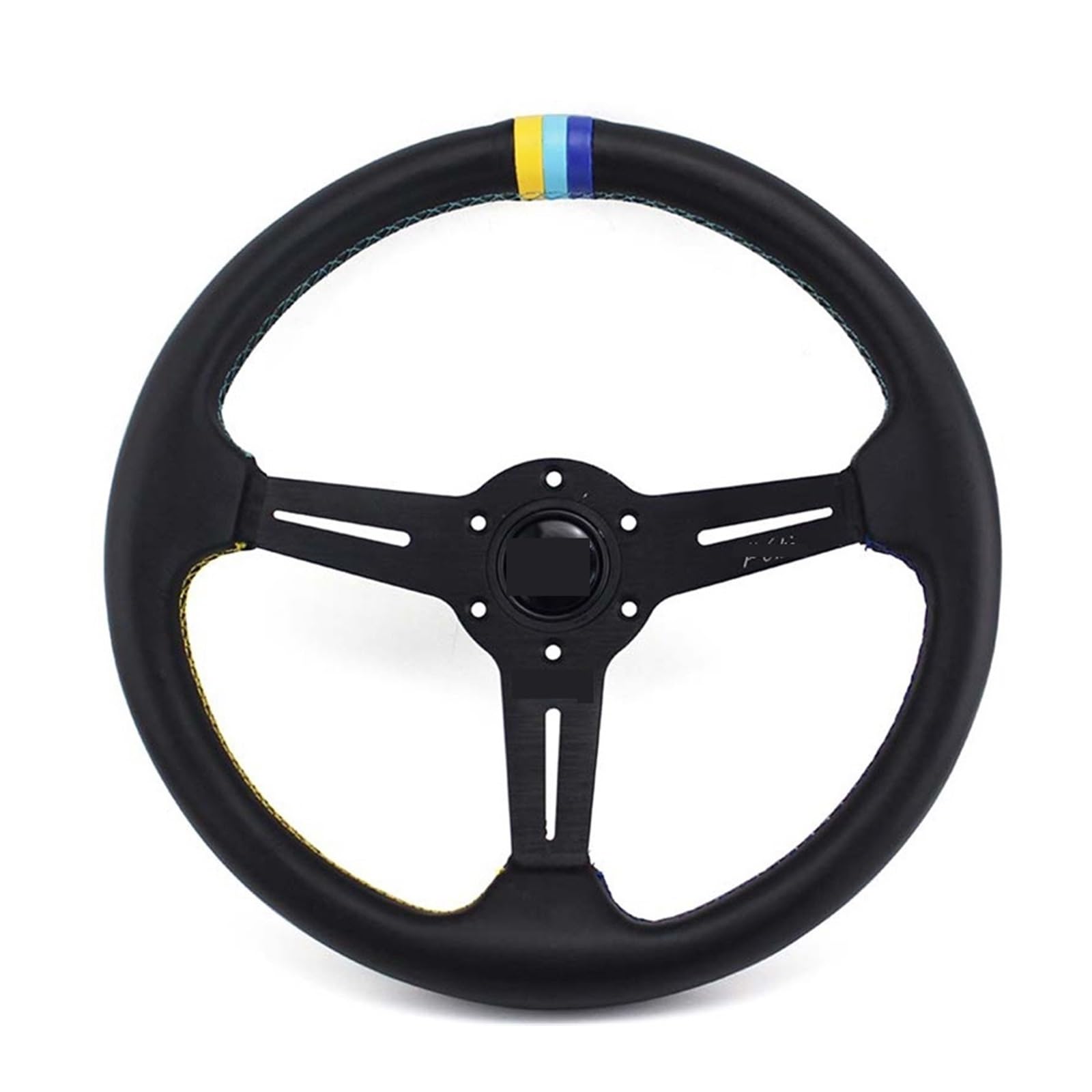 Amazon | 14 インチ 350 ミリメートルステアリングホイールレザー