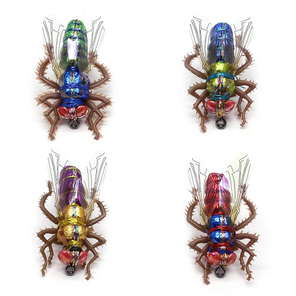 YZD Fly Fishing Flies Realistic Dry Wet Nymph Trout Flies Hand Tie Lures Kits 12/26/48 Pcs…