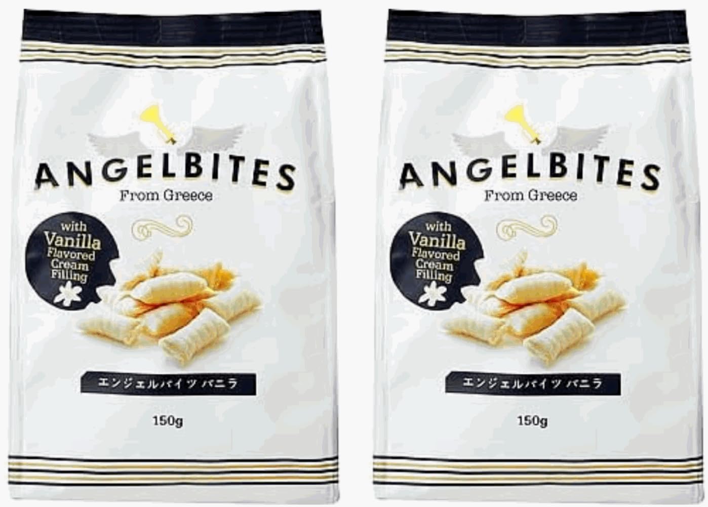 [Greek flavor] Angel Bites Vanilla, 5.3 oz (150 g) x 2 Packs