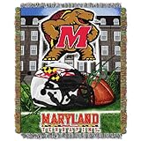 Northwest The Company NCAA Maryland Terrapins Woven Tapestry Throw Blanket, 48' x 60', Home Field Advantage