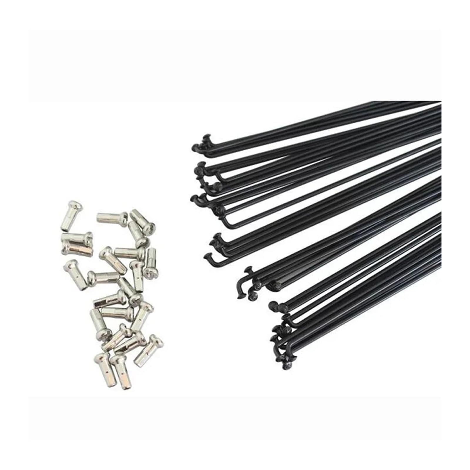 Raggi Bicicletta Raggi 36 Pezzi Accessori Bici 170mm-290mm 26 Pollici 700C Ruote for Mountain Bike Capezzoli for Raggi for Biciclette for Ciclo in Acciaio Inossidabile