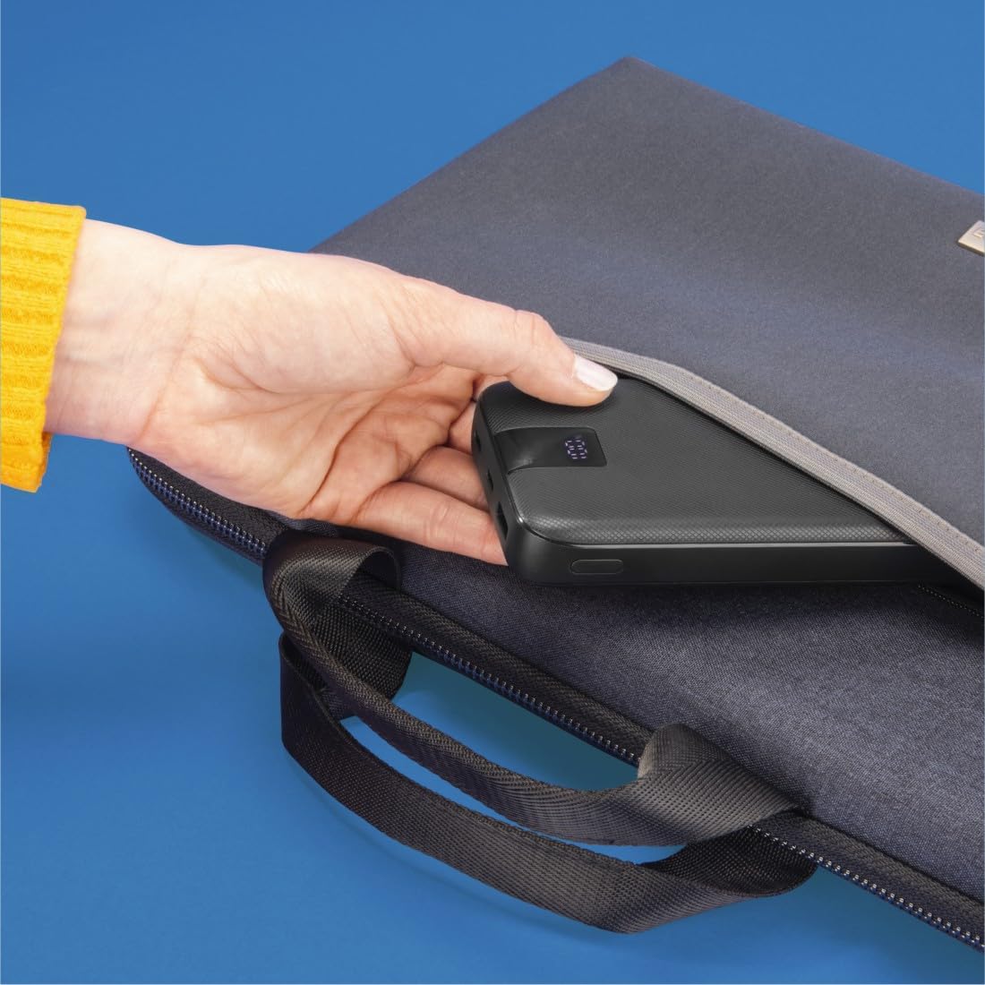 Power Pack "PD 10" 10000 mAh, Uscite: 2x USB-C, USB-A, Ricarica rapida, anth.