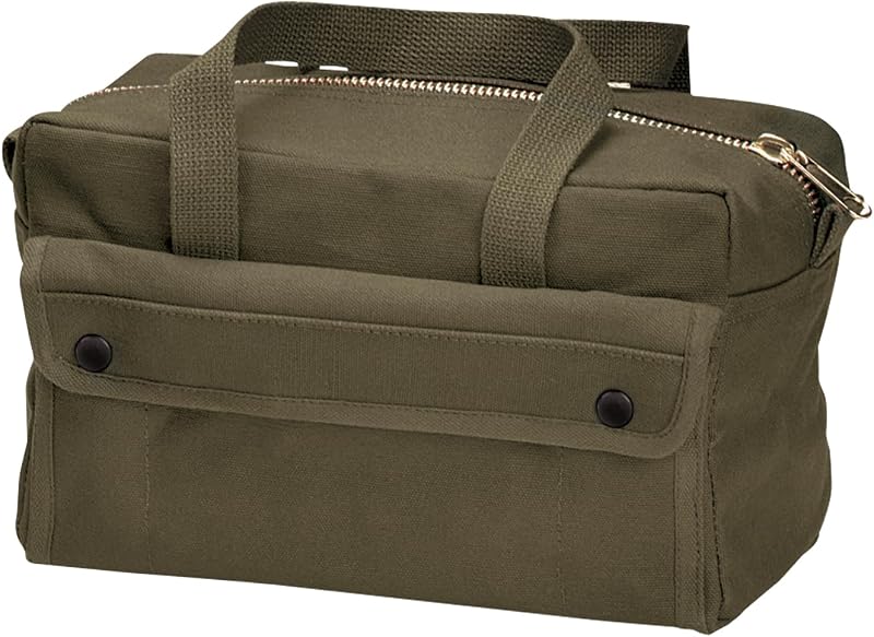 Bolsa de herramientas Rothco Mechanics con cremallera de latón