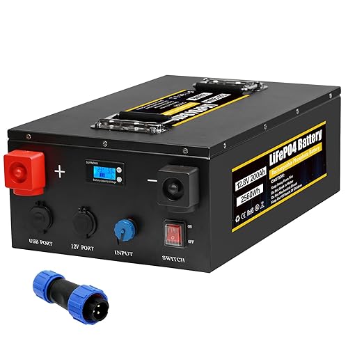 Batería de iones de litio de ciclo profundo de 12 V y 200 Ah, batería expandible LiFePO4 de 12 voltios para almacenamiento de energía en el hogar,
