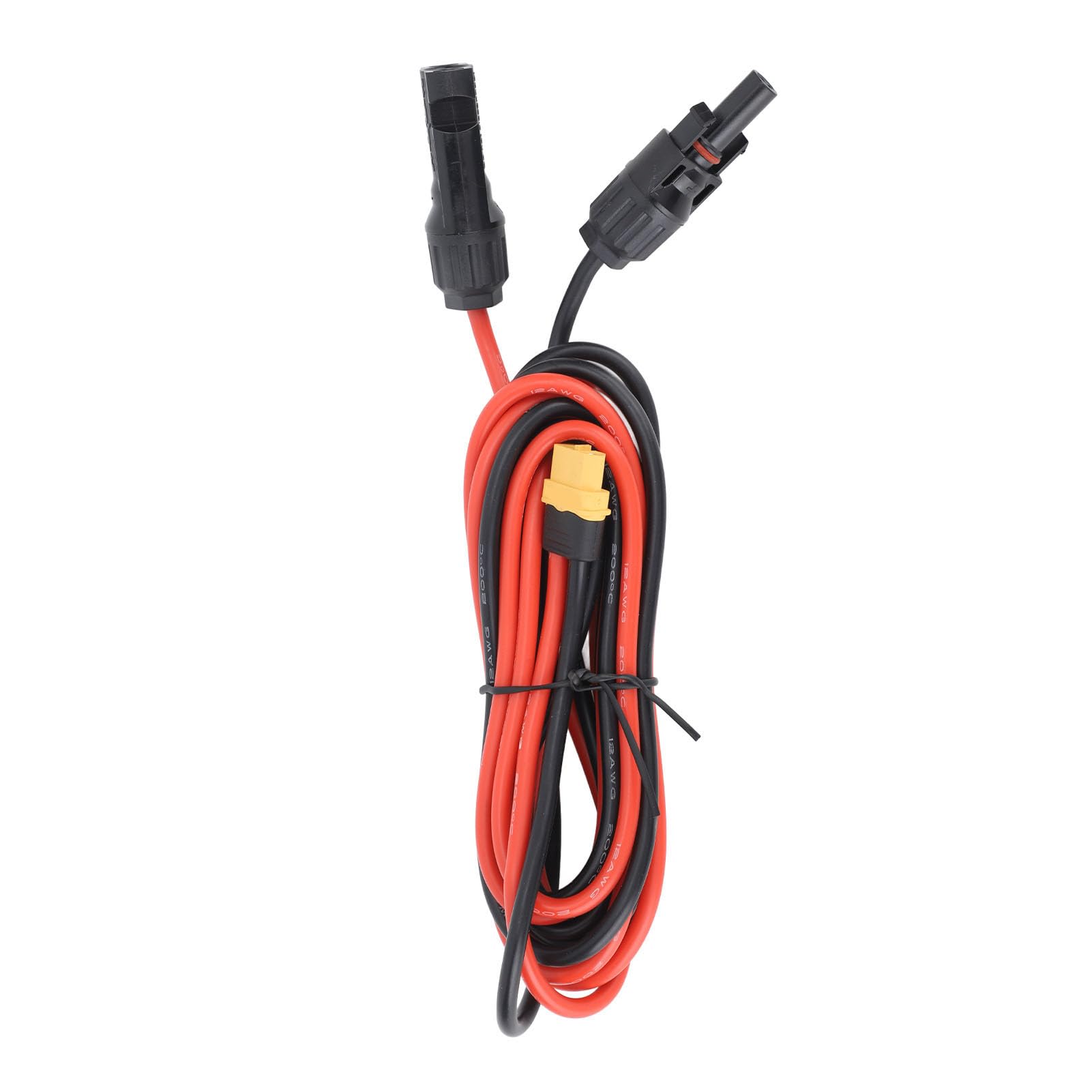 Câble XT60 Vers Borne à Joint Torique 12 AWG - 1,5 M - Pour Panneaux Solaires, Batteries LiPo, Modélisme