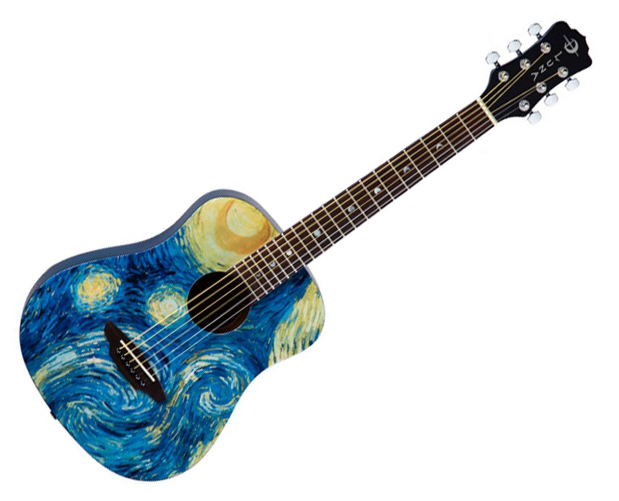 Luna Safari Starry Night Travel Guitar