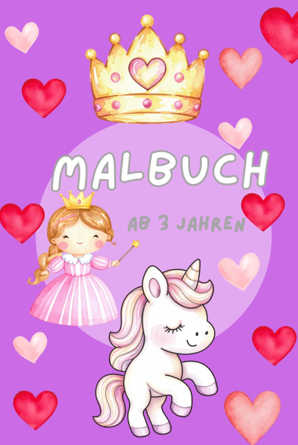 Mein erstes kunterbuntes Malbuch: Einhörner, Meerjungfrauen & süße Tiere