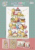 SO-G58 Sweet Bears, SODA Cross Stitch Pattern leaflet, authentic Korean cross stitch design chart color printed on coated paper