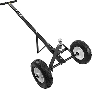 Trailer Dolly, 600LBS Capacity, 1-7/8” Hitch Ball with 12” Solid Tires