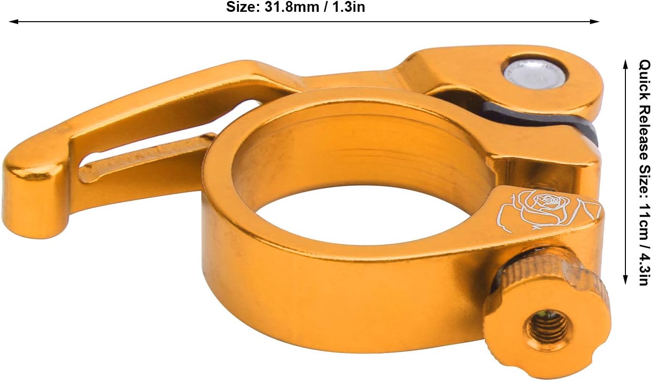 vgeby bike seat clamp 31 8mm quick release seatpost collar seatpost clamp for mountain bike road bike