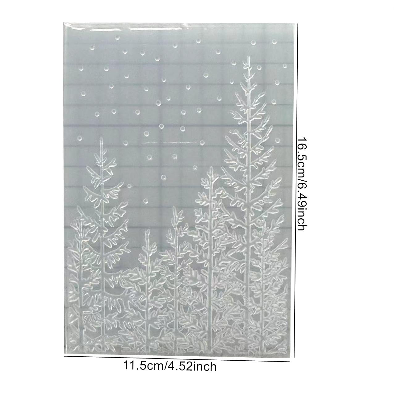 Pochoir De Gaufrage Flocon De Neige En Plastique - 14.4x10.5cm, Pour Scrapbooking, Cartes De Noël DIY