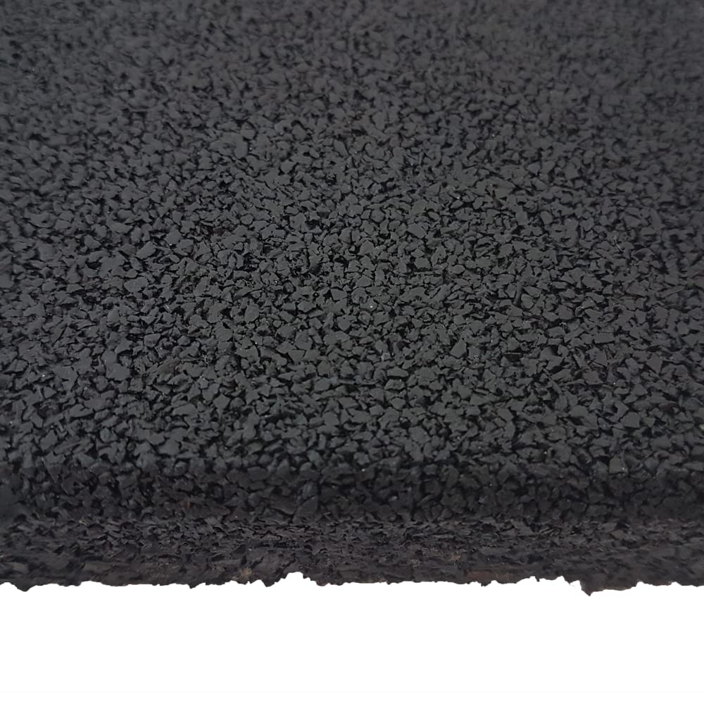 Vivol Tappetino per fitness, 100 x 100 cm, nero, a grana fine, 3 diversi spessori