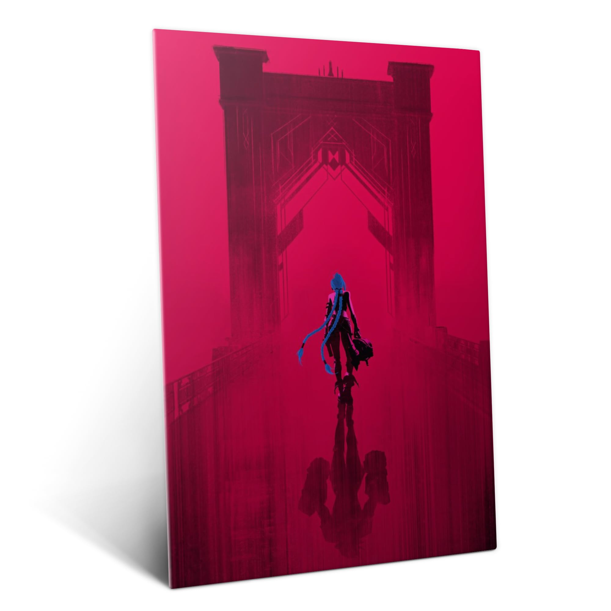 Displate Póster de Arcano de Metal, Arcano, Arcano, Arcano, Arcano, Merchandising League of Legends, Póster de Crossing the Bridge, 32 x 45 cm