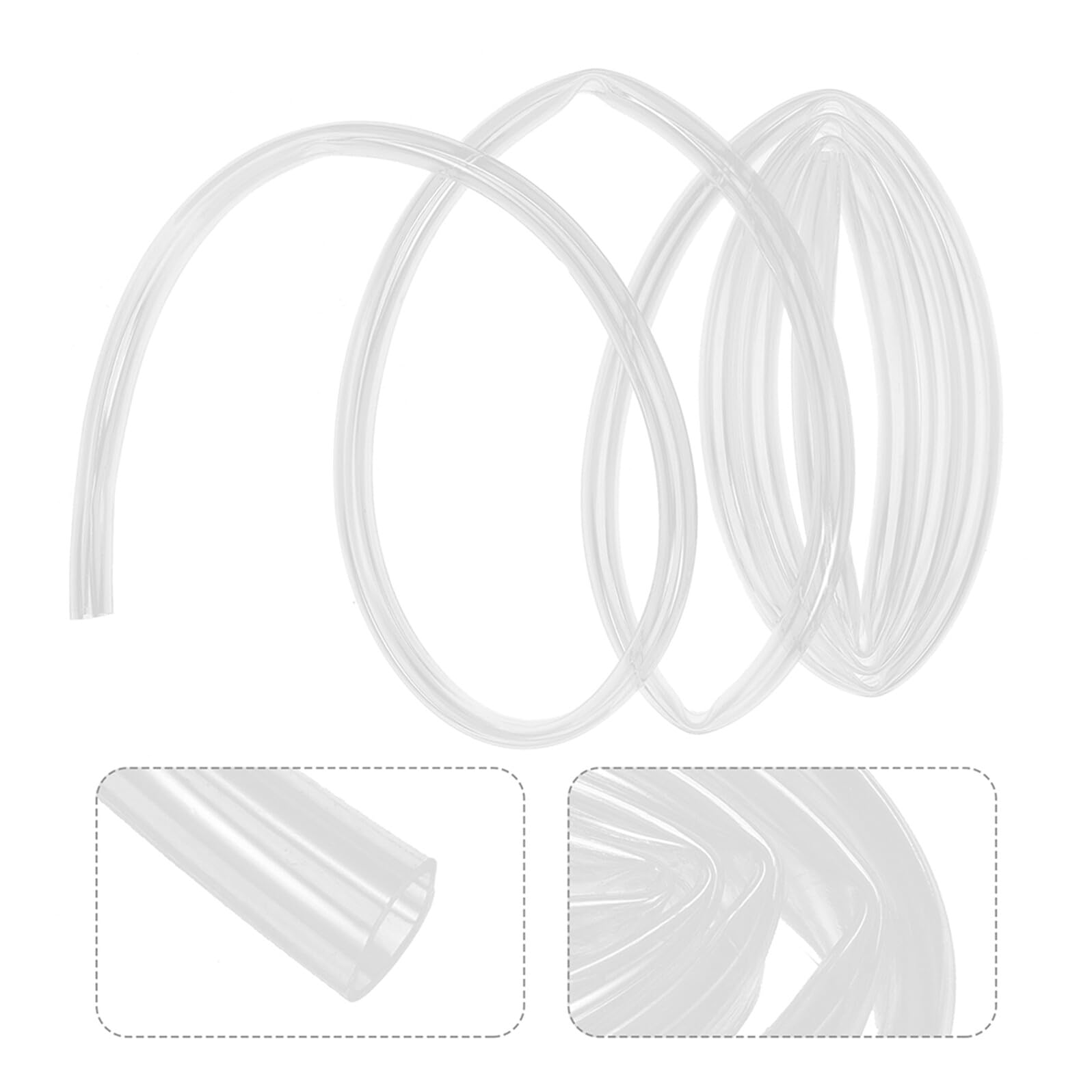 Kit Scarico Condizionatore 2 Set con Tubo Flessibile 6 Piedi, Connettore e Fascetta in Pvc e Acciaio Inossidabile, Compatibile per Vacanze Estive