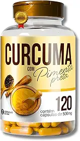 [RN] Cúrcuma com Pimenta Preta 120 Cápsulas 500mg