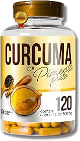 [RN] Cúrcuma com Pimenta Preta 120 Cápsulas 500mg