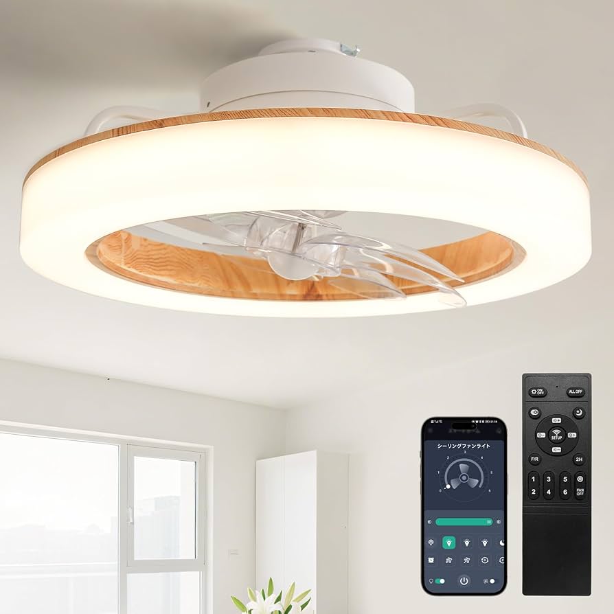 Amazon.co.jp : TENKOO&YOU シーリングファンライト led 【正逆