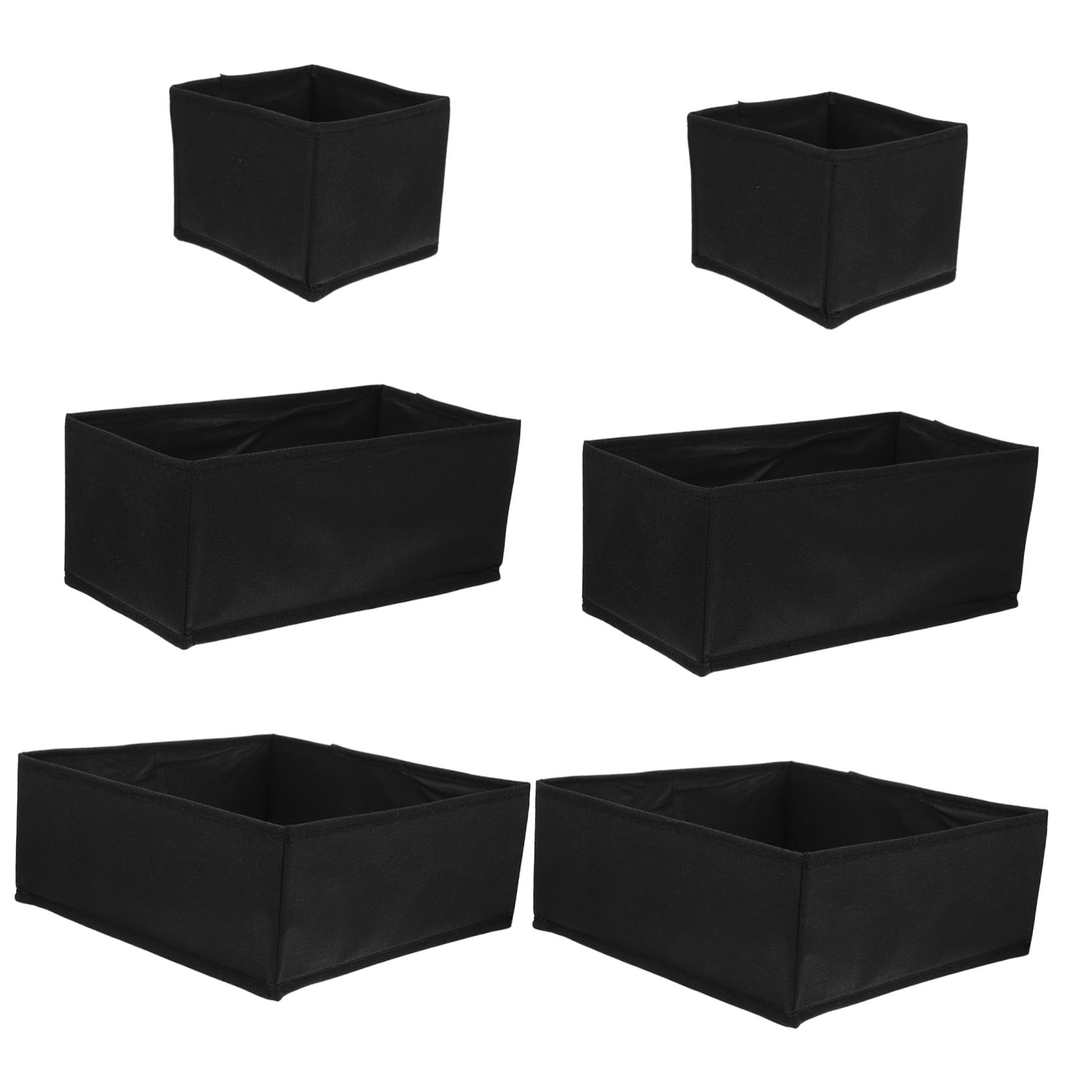 BESTYASH 6stücke Faltbare Unterwäsche Aufbewahrungsbox mit Schublade für Kleidung Socken und Kleine Gegenstände Langlebiger Stauraum Organizer für Schrank