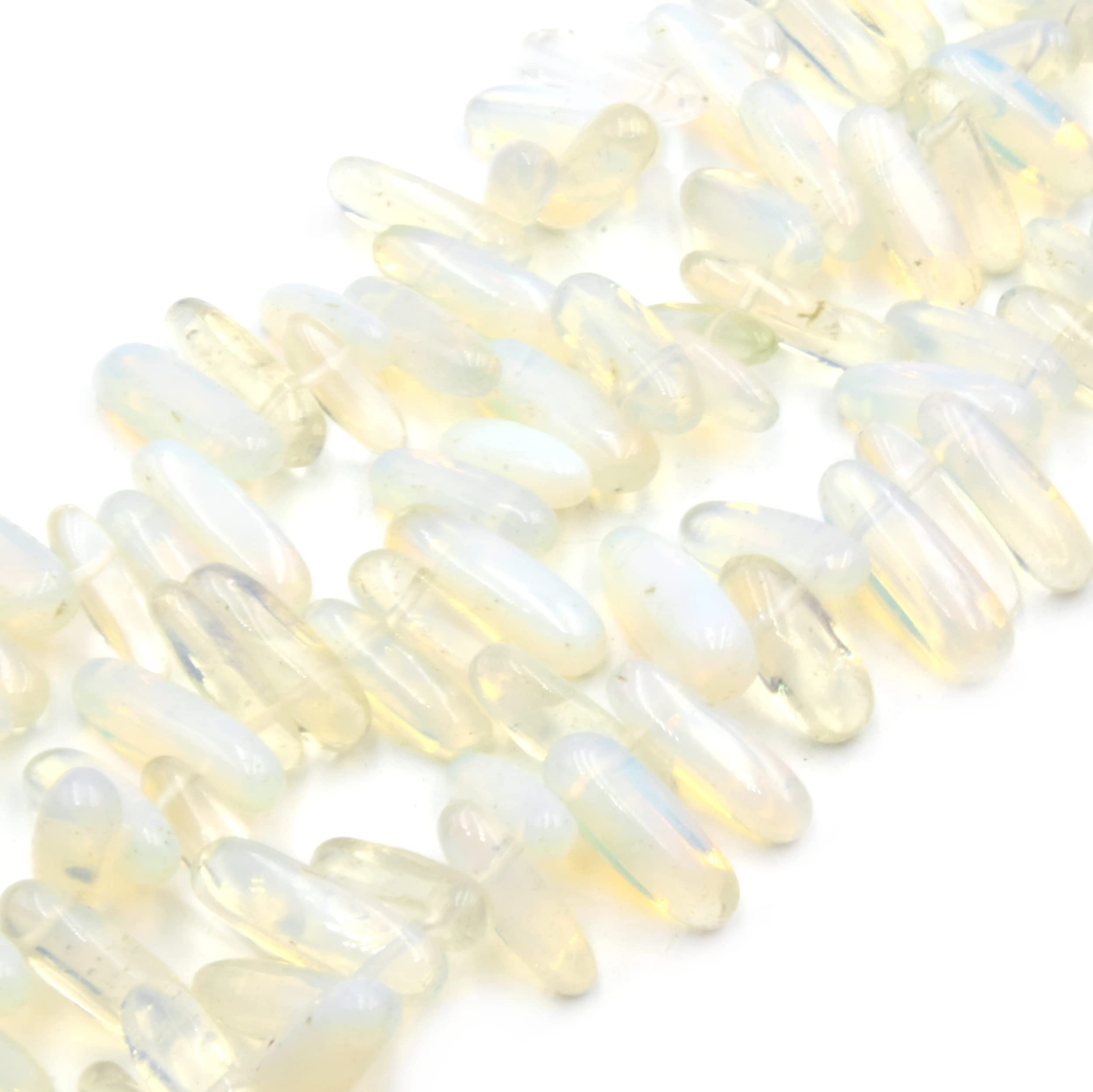 Gemstone Stick Beads | Stick Point Beads | Jewelry Supply | Opalite
