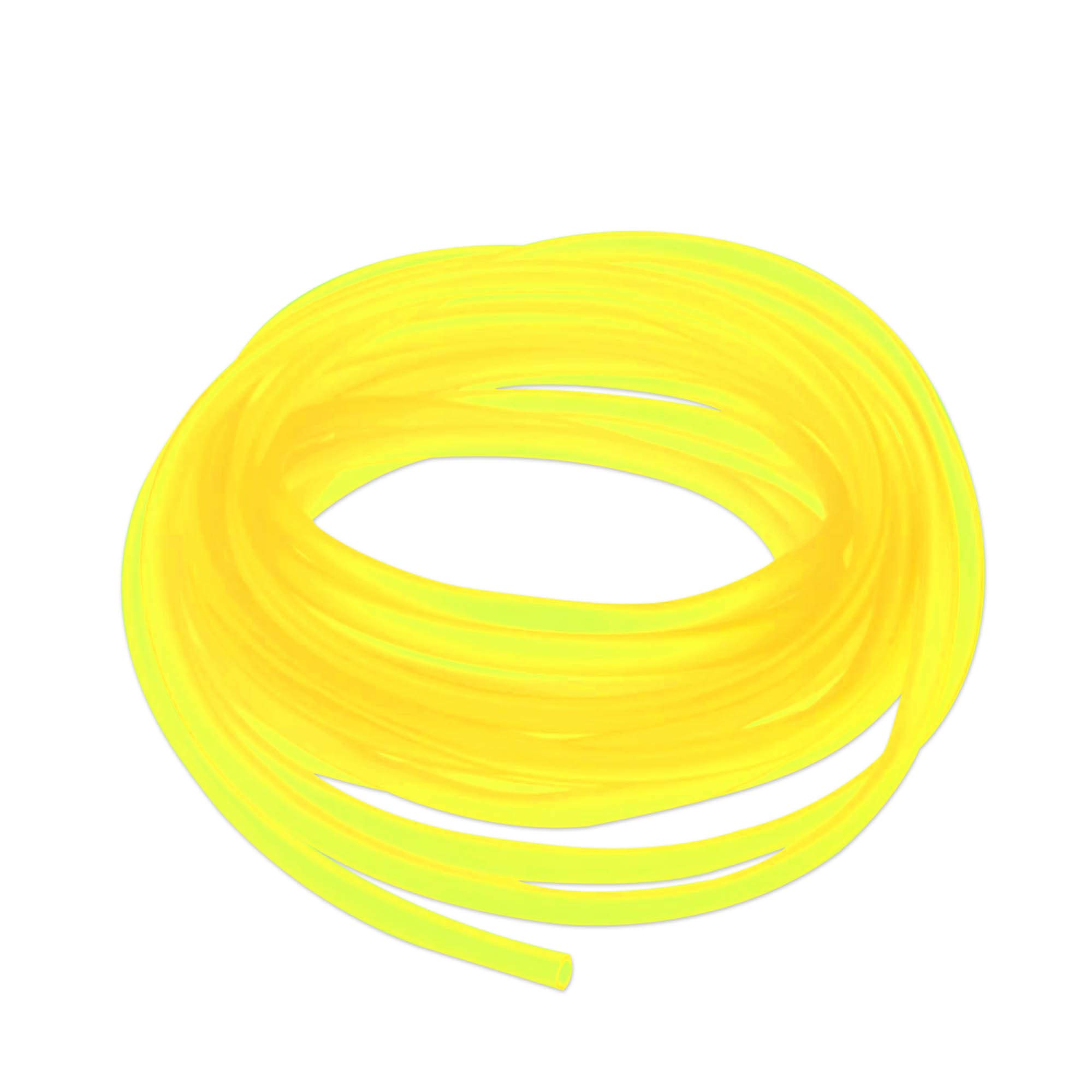 Airline Tubing for Aquarium 16.4 Feet Rubber Fish Tank Air Tubing Standard Colorful Aquarium Hose for Air Pump Black Yellow Green Red Blue (Yellow)